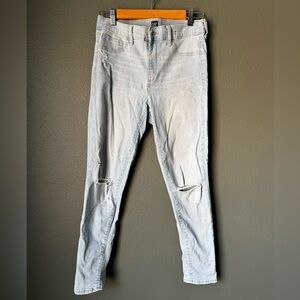 Light Blue Distressed Jeans